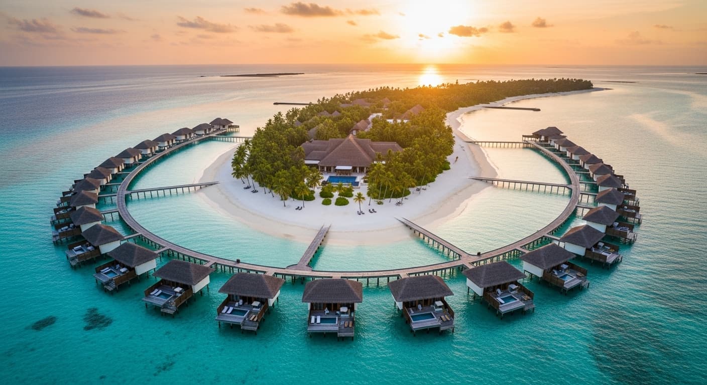 Maldives aerial view